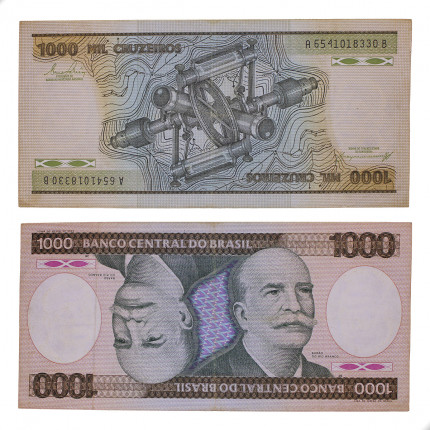 Cédula C-163 1000 Cruzeiros 1984 MBC
