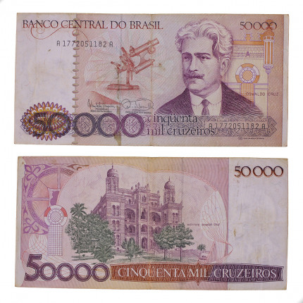 Cédula C-173 50000 Cruzeiros 1985 BC