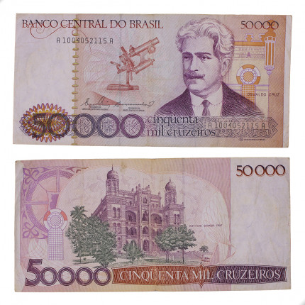 Cédula C-172 50000 Cruzeiros 1984 MBC