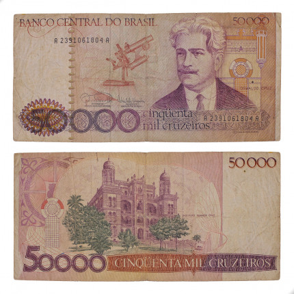 Cédula C-174 50000 Cruzeiros 1985 BC