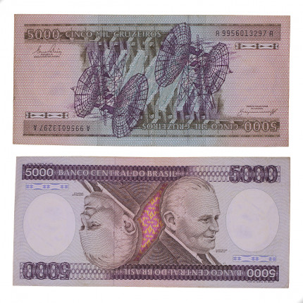 Cédula C-167 5000 Cruzeiros 1983 MBC