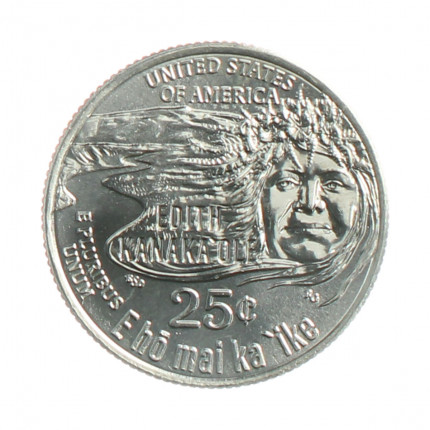Moeda KM#779 Quarter Dollar American Woman Edith Kanaka'ole 2023 D FC USA América Cupro Níquel Ø24,26mm 5,67gr.