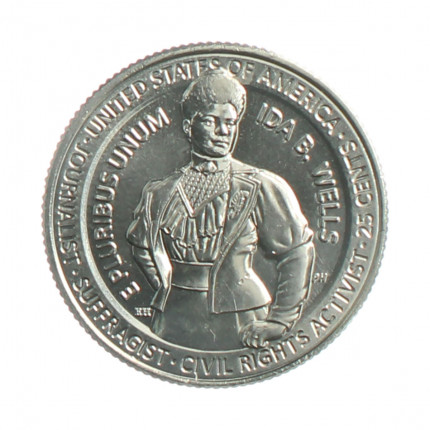 Moeda KM#809 Quarter Dollar American Woman Ida B. Wells 2025 D FC USA América Cupro Níquel Ø24,26mm 5,67gr.