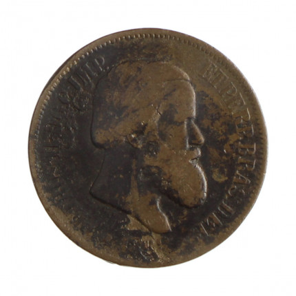 Moeda B-787 20 Réis 1868 UTG Bronze Ø25mm 7gr.*