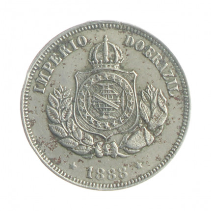 Moeda V-027 50 Réis 1888 MBC Escassa Cupro Níquel Ø22mm 7gr.*