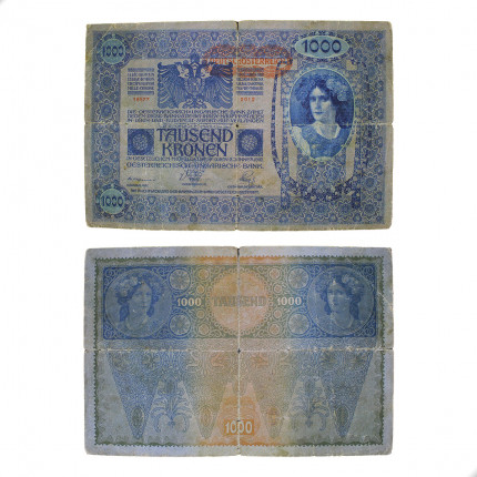 Cédula P#60 1000 Kronen 1919 Austria Europa UTG