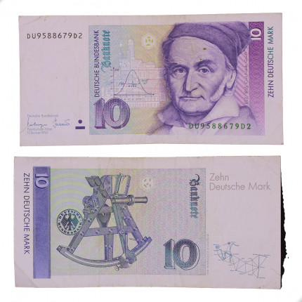 Cédula P#38c 10 Deutsche Mark 1993 Alemanha Europa MBC