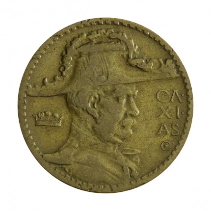 Moeda V-162 2000 Réis 1938 MBC Duque de Caxias Serrilhada Bronze Alumínio Ø26,5mm 9gr.*
