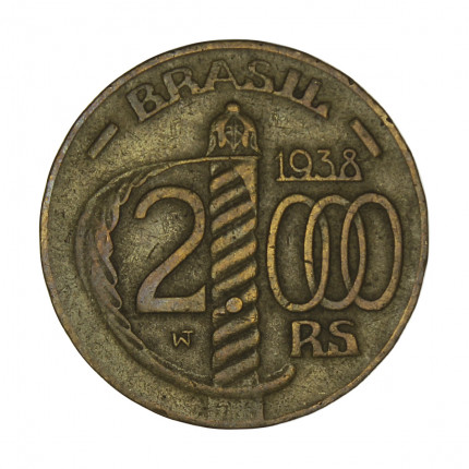 V-162a 2000 Réis 1938 Duque de Caxias Poligonal