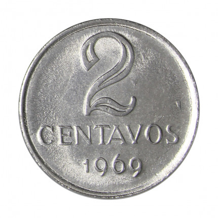 V-291 2 Centavos 1969 SOB/FC