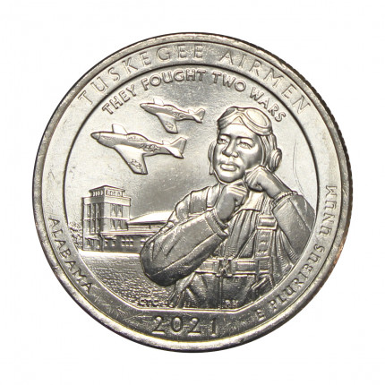 Quarter Dollar 2021 P Alabama: Tuskegee Airmen