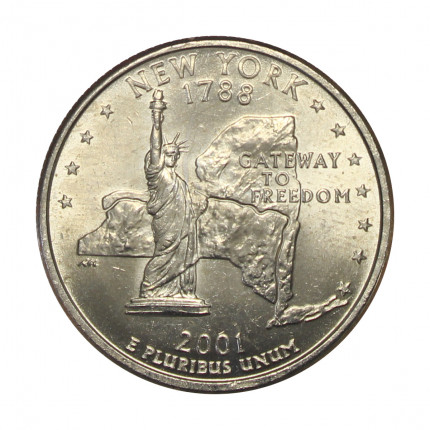 Quarter Dollar 2001 P New York