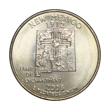 Quarter Dollar 2008 P New México