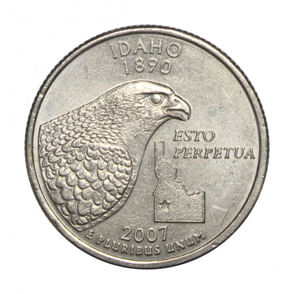 Quarter Dollar 2007 P Idaho