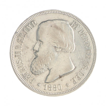 P-646A 1000 Réis 1880 MBC/SOB Data não Emendada Caravelas