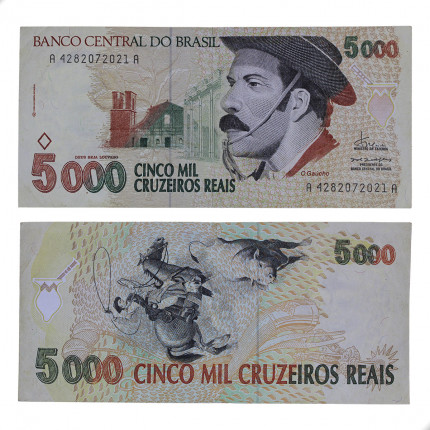 C-239 5000 Cruzeiros Reais 1993 MBC+