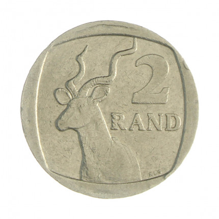 Km#165 2 Rands 1998 MBC África do Sul África Níquel com revestimento cobre 23(mm) 5.5(gr)