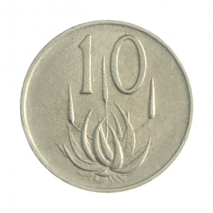 Km#68.1 10 Cents 1965 MBC África do Sul África Níquel 20.7(mm) 4(gr)