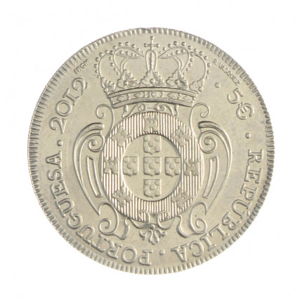 Km#817 5 Euro 2012 FC Portugal Europa Tesouros Numismáticos D. João V Cupro níquel 30(mm) 14(gr)
