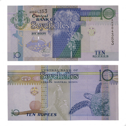 P#42 10 Rupees 2013 FE Seychelles África