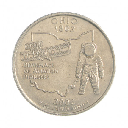 Quarter Dollar 2002 P MBC Ohio