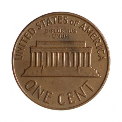 Km#201 1 Cent 1964 MBC+ Estados Unidos  América  Lincoln Memorial  Bronze 19(mm) 3.11(gr)