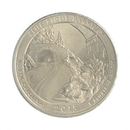 Quarter Dollar 2015 P MBC North Carolina: Blue Ridge Parkway