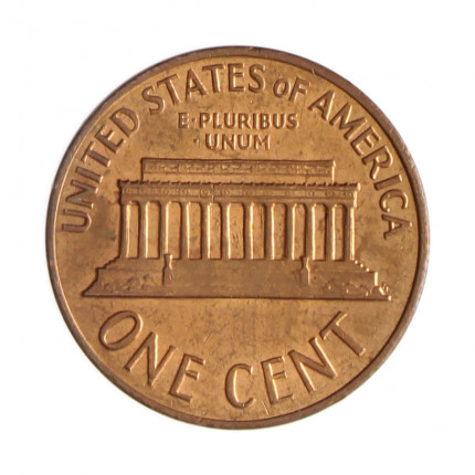 Km#201 1 Cent 1967 MBC/SOB Estados Unidos  América  Lincoln Memorial  Bronze 19(mm) 3.11(gr)