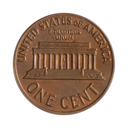 Km#201 1 Cent 1972 MBC+ Estados Unidos  América  Lincoln Memorial  Bronze 19(mm) 3.11(gr)