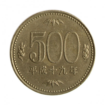 Km#125 500 Yen 2007 MBC Japão Ásia Níquel com revestimento de latão 26.5(mm) 7.2(gr)