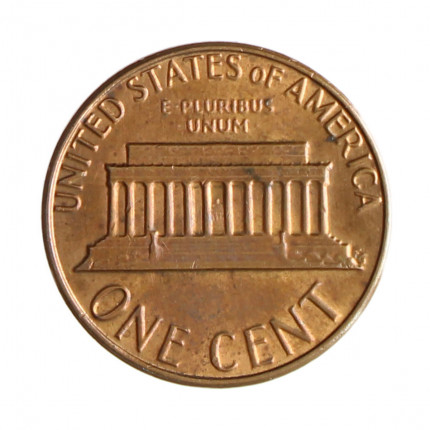 Km#201 1 Cent 1982 MBC+ Estados Unidos  América  Lincoln Memorial  Bronze 19(mm) 3.11(gr)