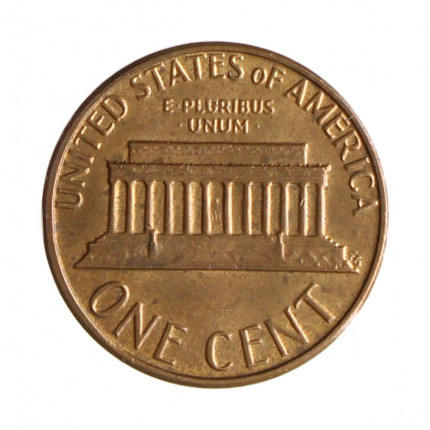 Km#201 1 Cent 1981 D MBC Estados Unidos América Lincoln Memorial Bronze 19(mm) 3.11(gr)
