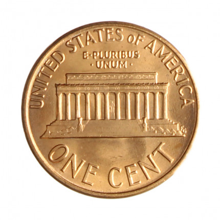 Km#201b 1 Cent 1988 MBC/SOB Estados Unidos  América  Lincoln Memorial  Zinco com revestimento de cobre  19.05(mm) 2.5(gr)