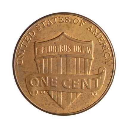 Moeda Km#468 1 Cent 2014 D MBC Estados Unidos América  Lincoln Cent Escudo Zinco com Revestimento de Cobre  Ø19,05mm 2,5