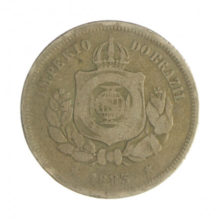 Moeda V-013 100 Réis 1883 MBC  Cupro Níquel Ø27mm 10gr.