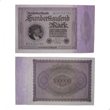 P#83a 100000 Mark  1923 SOB+ Alemanha Europa