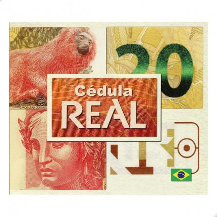 Folder Encarte para Cédula de 20 Reais Descritivo 2ª Família
