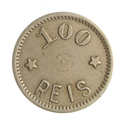 Token 100 Réis MBC Brasil América Ø20mm 4,56gr.