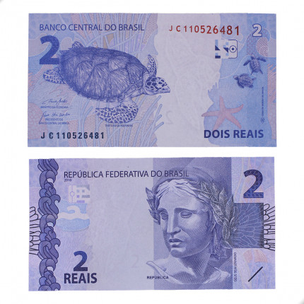 Cédula C-339 JC 2 Reais 2022 SOB/FE - Paulo Roberto N. Guedes / Roberto Campos Neto