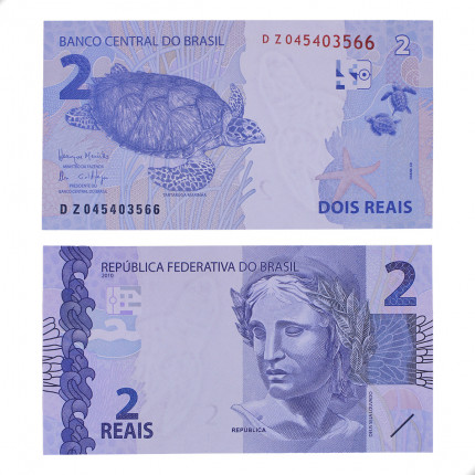 Cédula C-337 DZ 2 Reais 2016 Regular FE - Henrique de C. Meirelles / Ilan Goldfajn