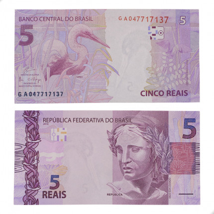 Cédula C-344 GA 5 Reais 2019 SOB/FE - Eduardo R. Guardia / Ilan Goldfajn