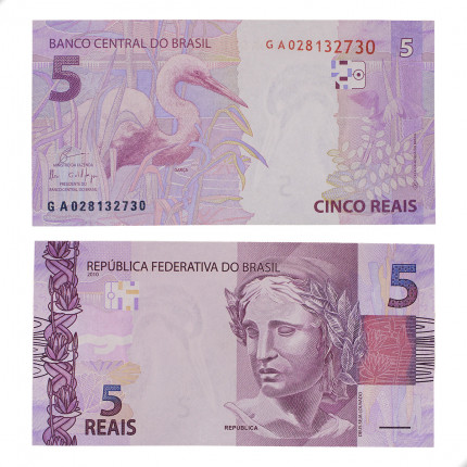 Cédula C-344 GA 5 Reais 2019 FE - Eduardo R. Guardia / Ilan Goldfajn
