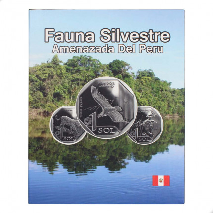 Álbum Moedas do Peru Fauna Silvestre Ameaçada