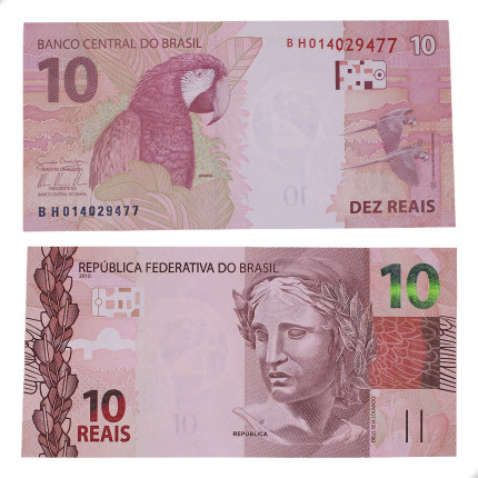 Cédula C-346 BH 10 Reais 2013 SOB/FE - Guido Mantega 2ª Chancela / Alexandre A. Tombini