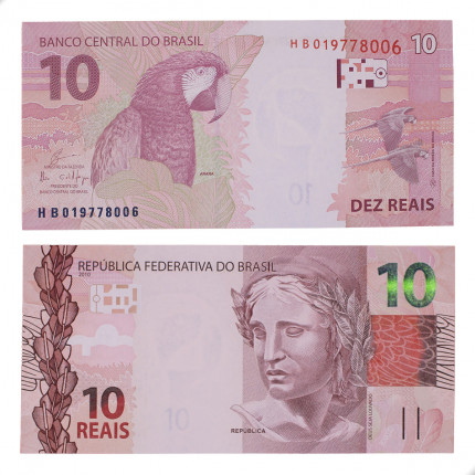 Cédula C-349 HB 10 Reais 2019 SOB/FE - Eduardo R. Guardia / Ilan Goldfajn
