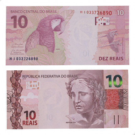 Cédula C-350 HI 10 Reais 2019 SOB/FE - Paulo Roberto N. Guedes / Roberto Campos Neto