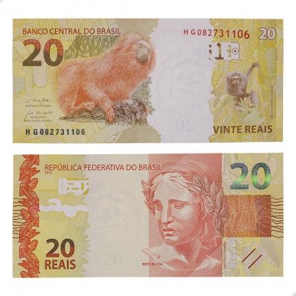 Cédula C-355 HG 20 Reais 2019 SOB/FE - Paulo Roberto N. Guedes / Roberto Campos Neto