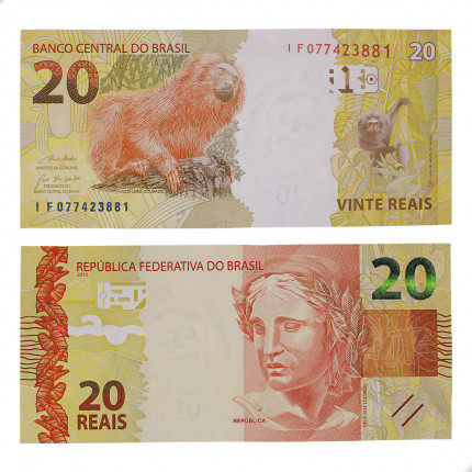 Cédula C-355 IF 20 Reais 2020 SOB/FE - Paulo Roberto N. Guedes / Roberto Campos Neto