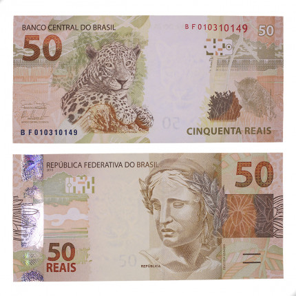 Cédula C-357 BF 50 Reais 2011 FE - Guido Mantega 2ª Chancela / Alexandre A. Tombini