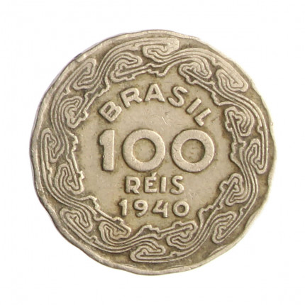 Moeda V-164 100 Réis 1940 MBC Cupro Níquel Ø17mm 2,5gr.